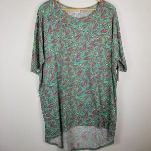 LuLaRoe Irma Feather Pattern Tunic Top